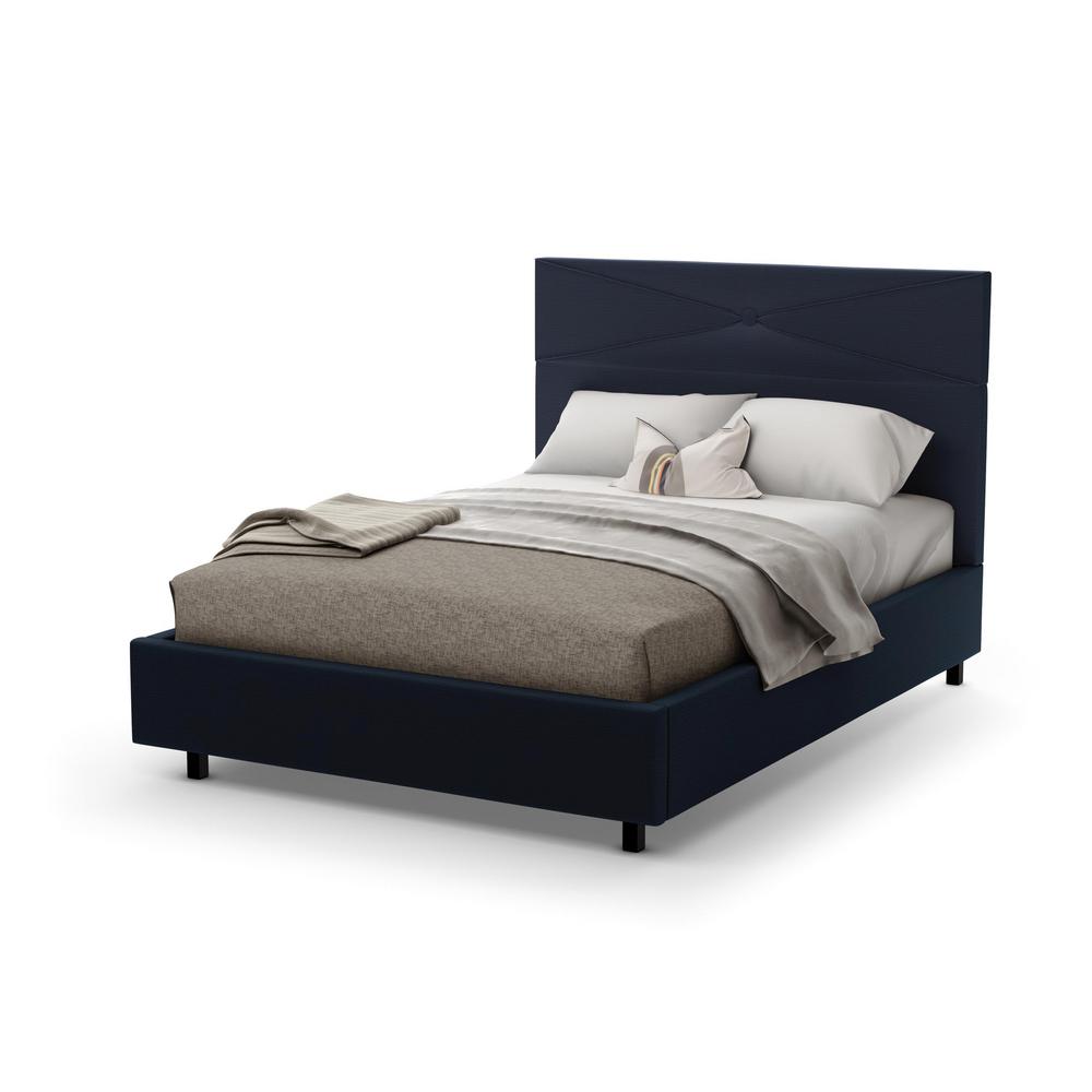 brilliant dark navy blue upholstered full size kids bed 14505 54 hkbrilliant dark navy blue upholstered full size kids bed 14505 54 hk the home depot