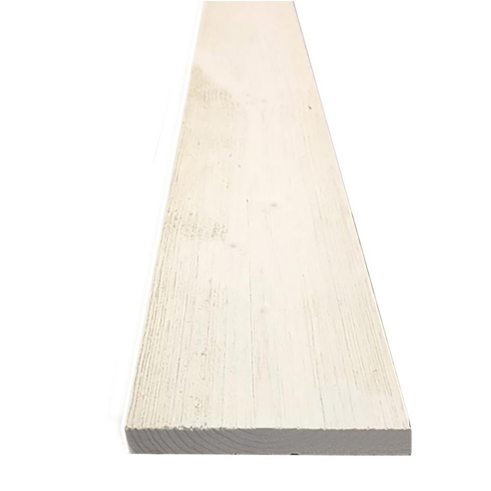 1 in. x 4 in. x 8 ft. Barn Wood White Pine Trim Board187