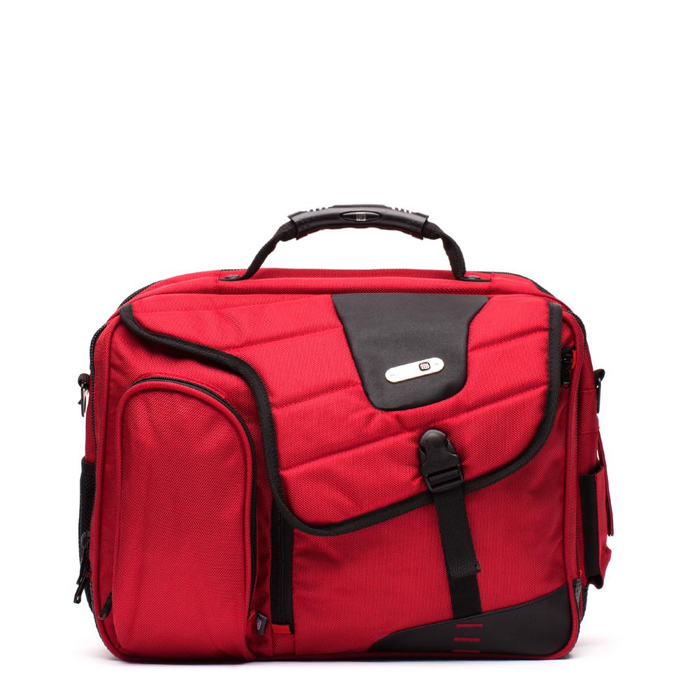 Ful Red Commotion Messenger Bag for 17 in. Laptops