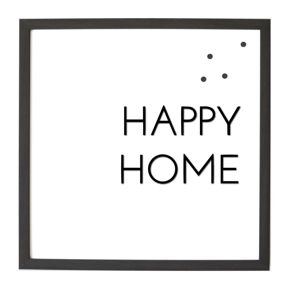 Petal Lane 16x16 Happy Home With Raised Letters Magnet Board