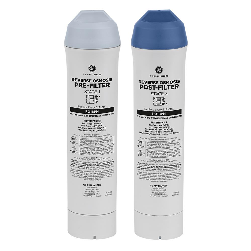 Ge Reverse Osmosis Replacement Filter Set Fq18pn The Home Depot