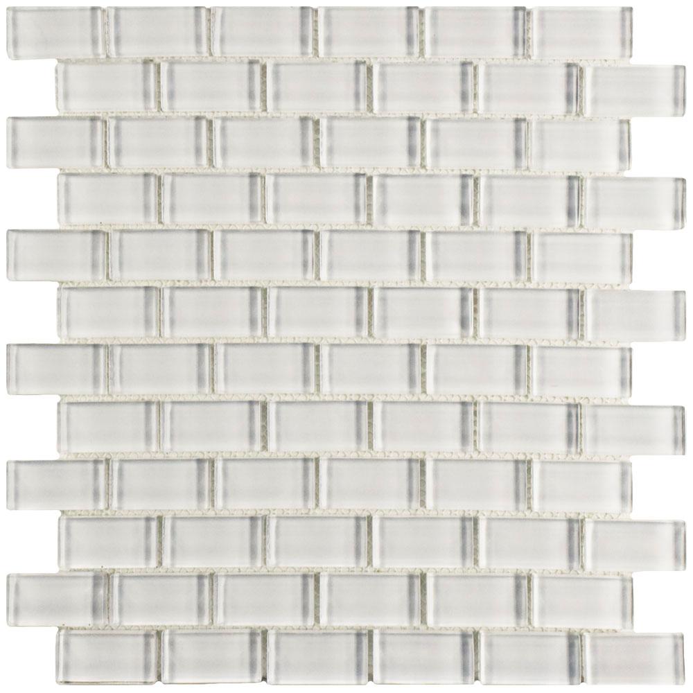 Merola Tile Tessera Subway Ice White 11 3 4 In X 8 Merola Tile Tessera Subway Ice White 11 3 4 In X 8