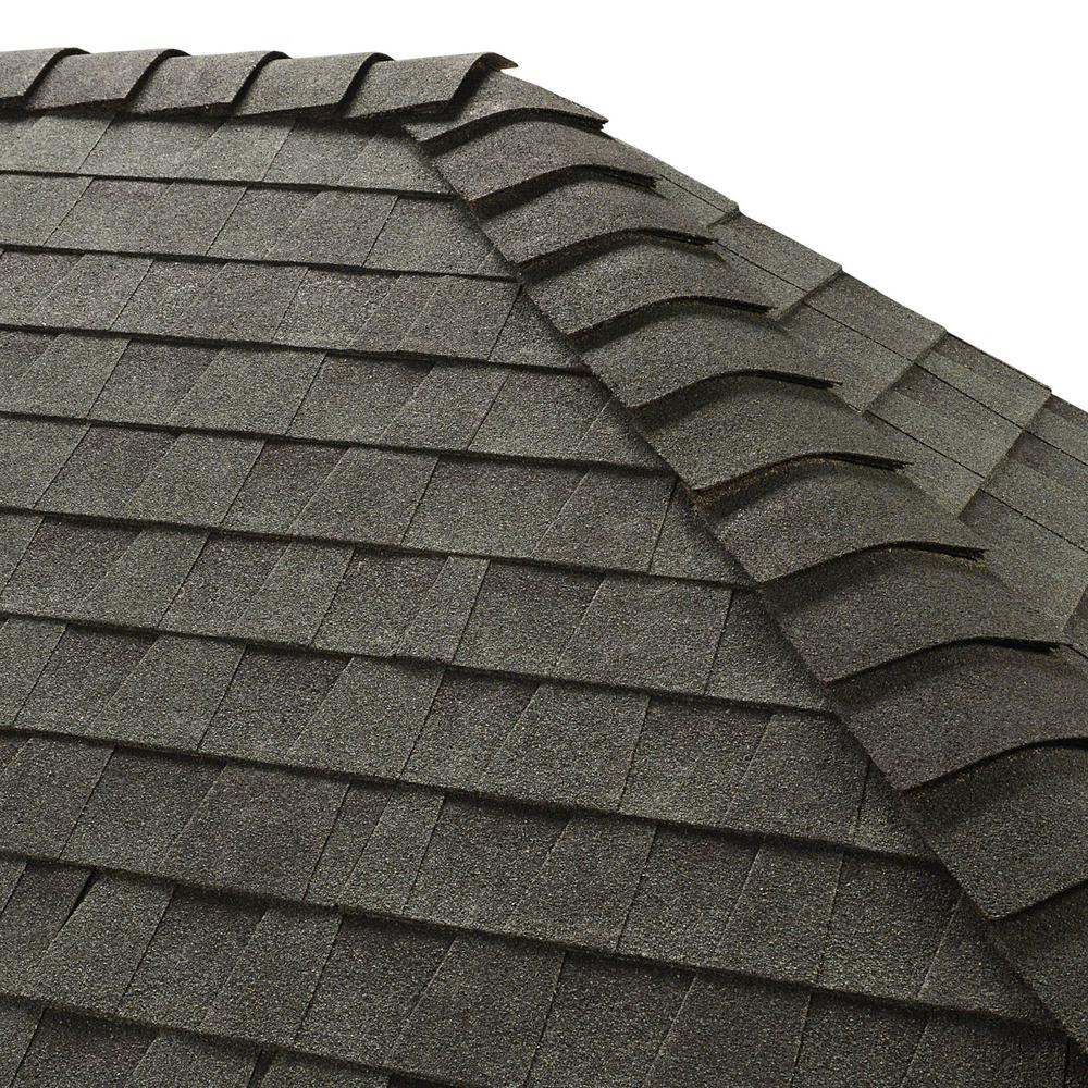 GAF Z Ridge Hunter Green Distinctive Hip and Ridge Cap Roofing Shingles