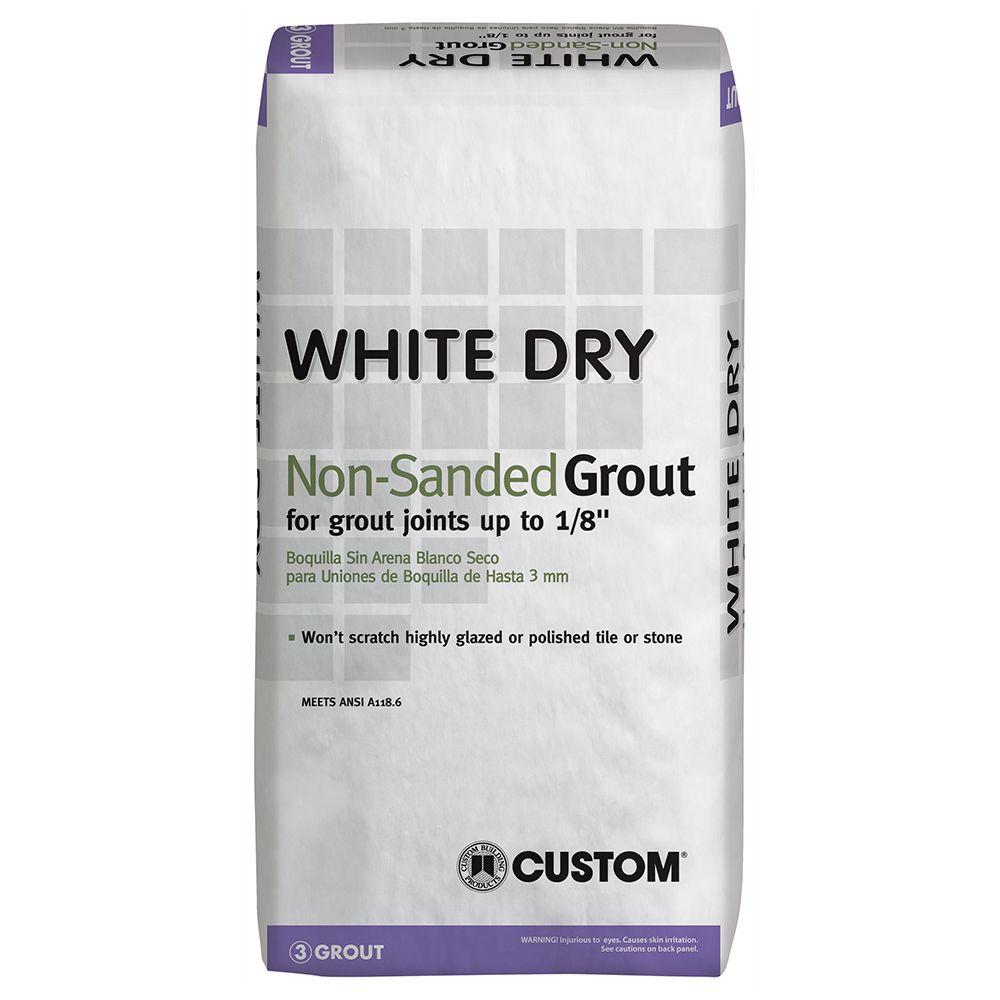 Custom Building Products White Dry 25 lb. Non-Sanded Grout by Custom Building Products