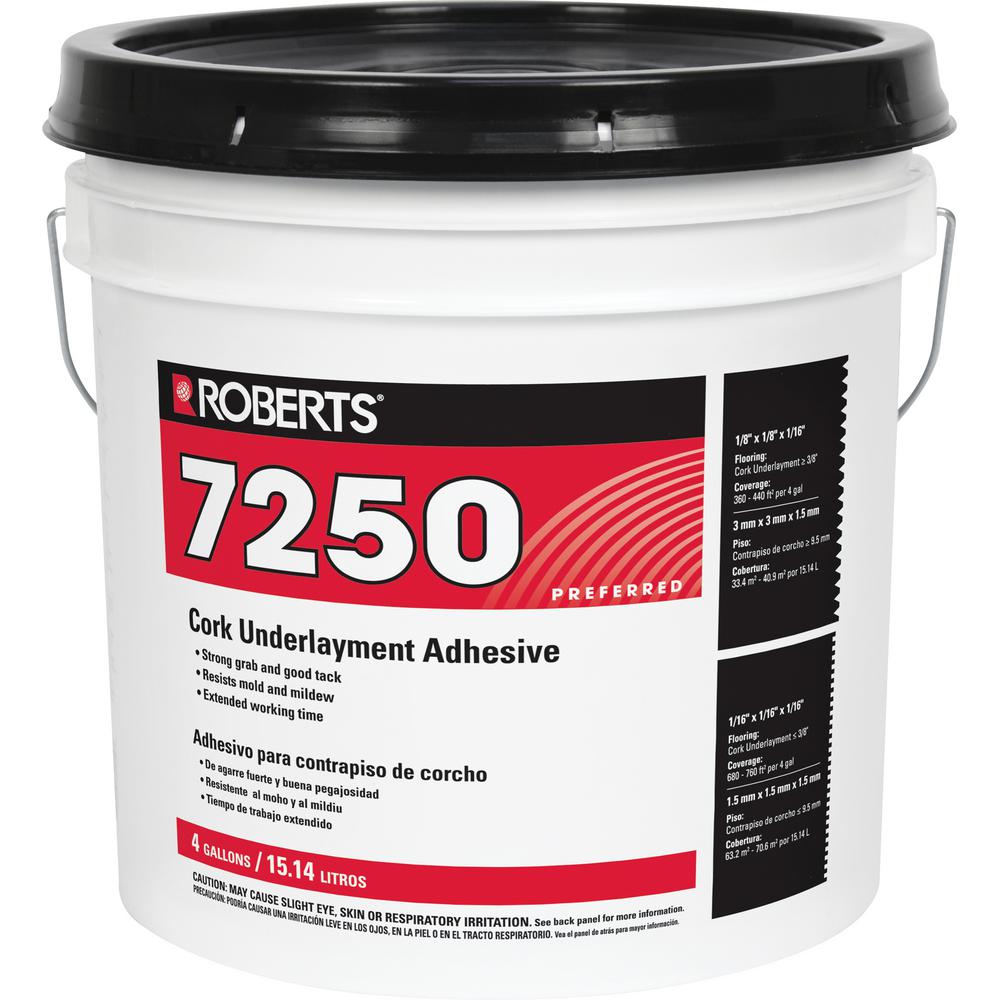 Roberts 4gal. Pail of Pro Grade Cork Underlayment Adhesive72504