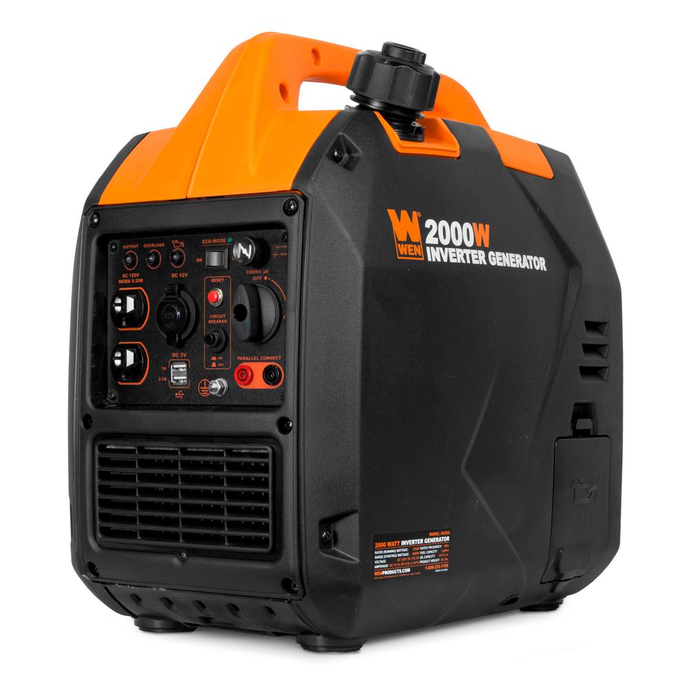 WEN Portable Inverter Generator Super Quiet 2000 Watt CARB Compliant ...