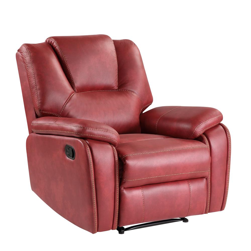Steve Silver Katrine Red Manual Recliner Kt800cr The Home Depot - Red Leather Club Chair Recliner Steve Silver Katrine Red Manual Recliner Kt800cr The Home Depot - Red Leather Club Chair Recliner