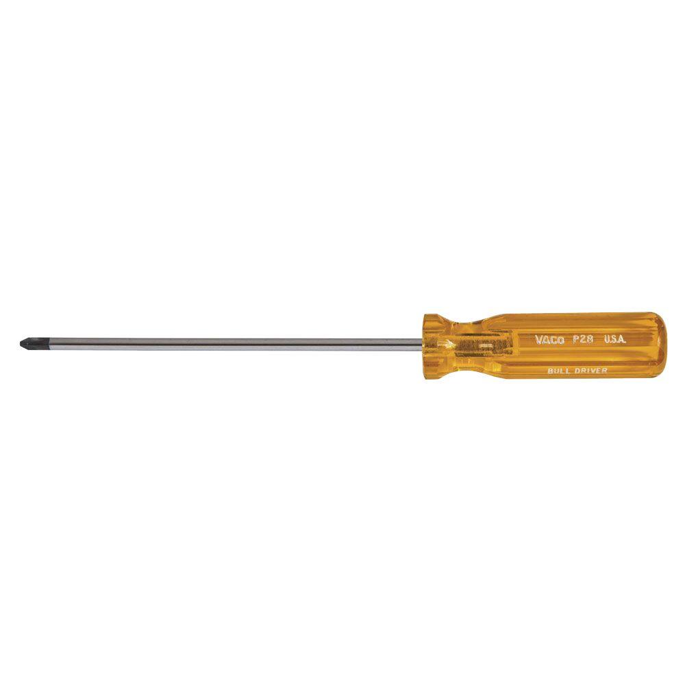 Klein Tools 2 Profilated Phillips Head Screwdriver with 8 in. Round