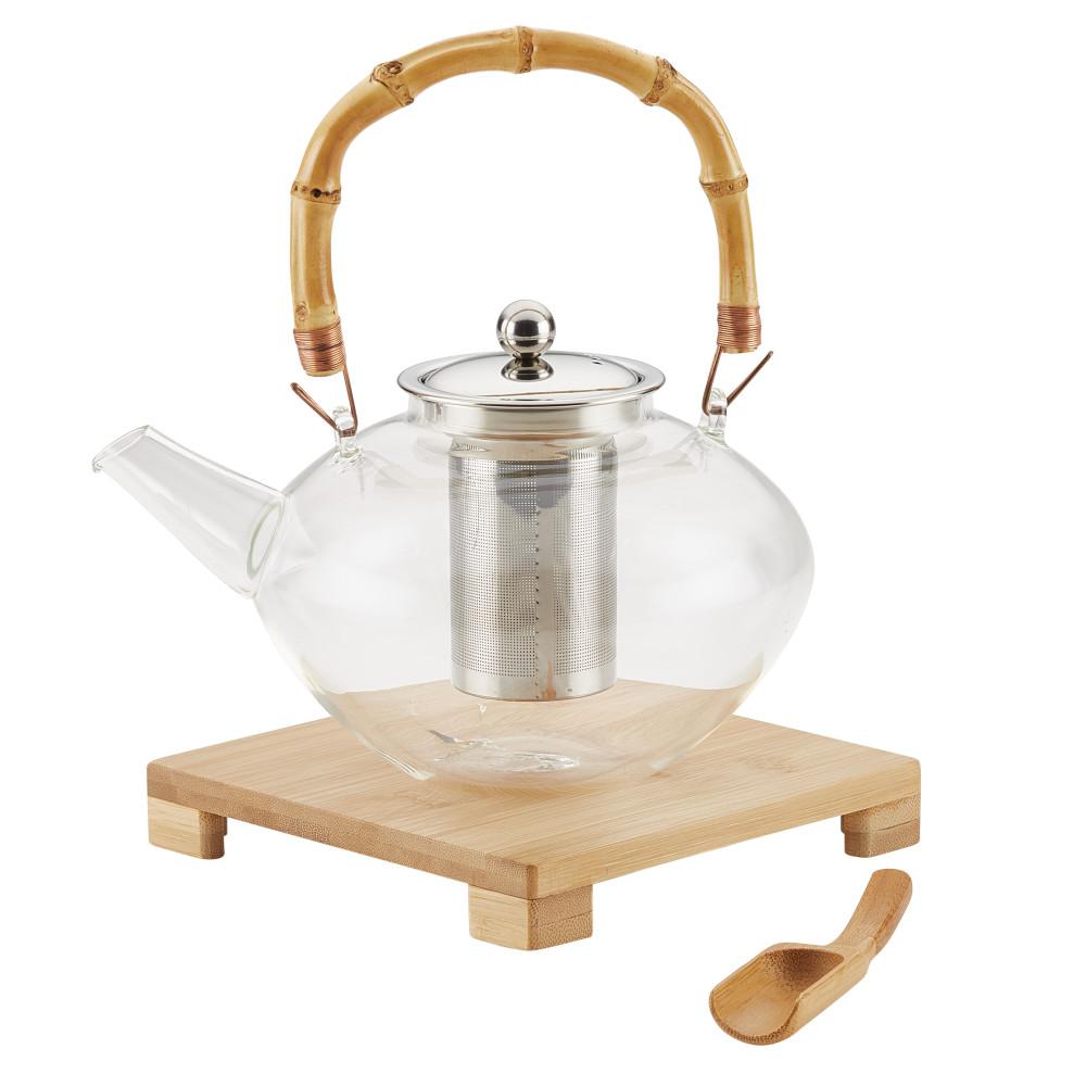 glass stove top teapot