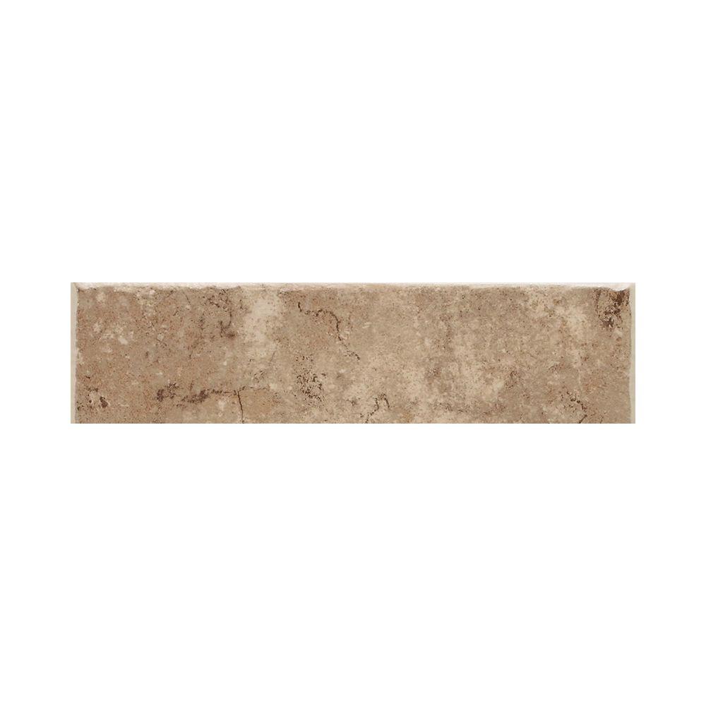 Daltile Fidenza Cafe 2  in x 6  in Ceramic Bullnose Wall 