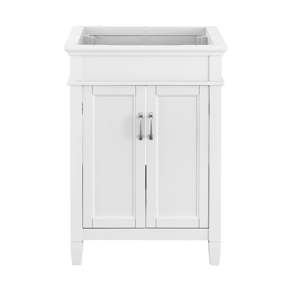 White 23 25 In Vanities Without Tops Bathroom The Ashburn 24 In W X 21 63 D Vanity Cabinet White