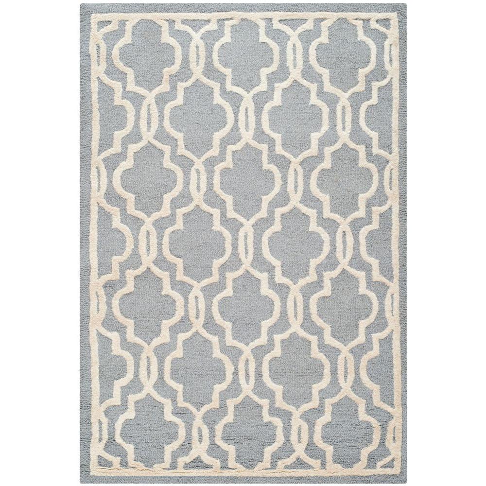 Safavieh Cambridge Silver/Ivory 4 ft. x 6 ft. Area RugCAM131D4 The Home Depot