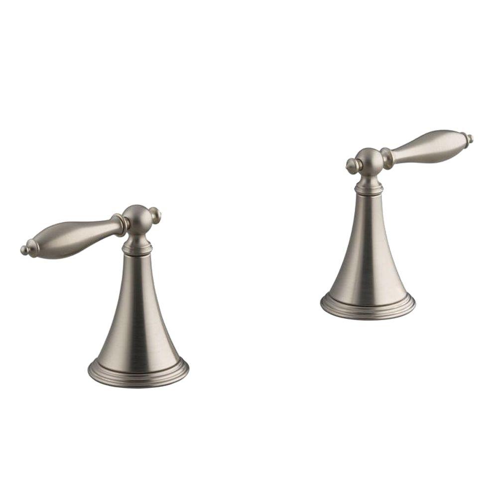 KOHLER Finial 2Handle DeckMount Roman Tub Faucet in Vibrant Brushed