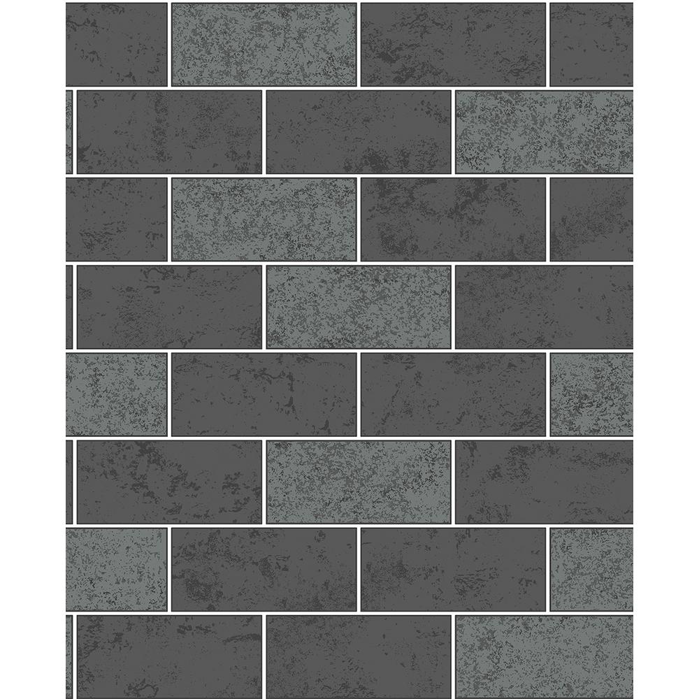 UPC 091212284210 - Brewster Wallcovering Ceramica Black Subway Tile