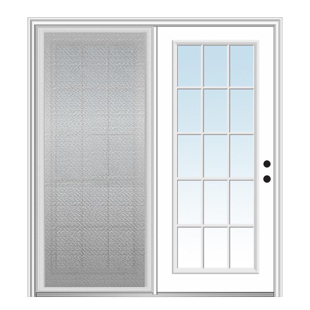 MMI Door 67 in. x 81.75 in. Primed Fiberglass Prehung Left Hand Inswing