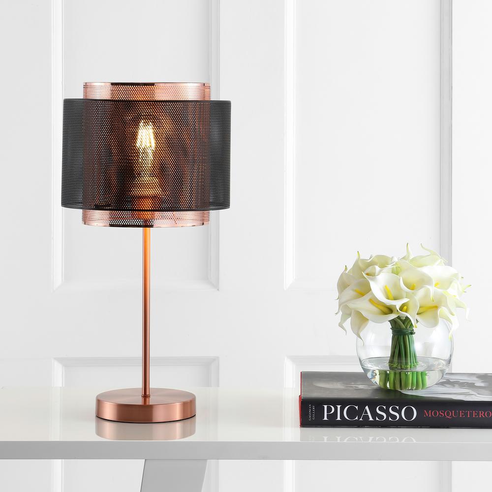 copper coloured table lamps