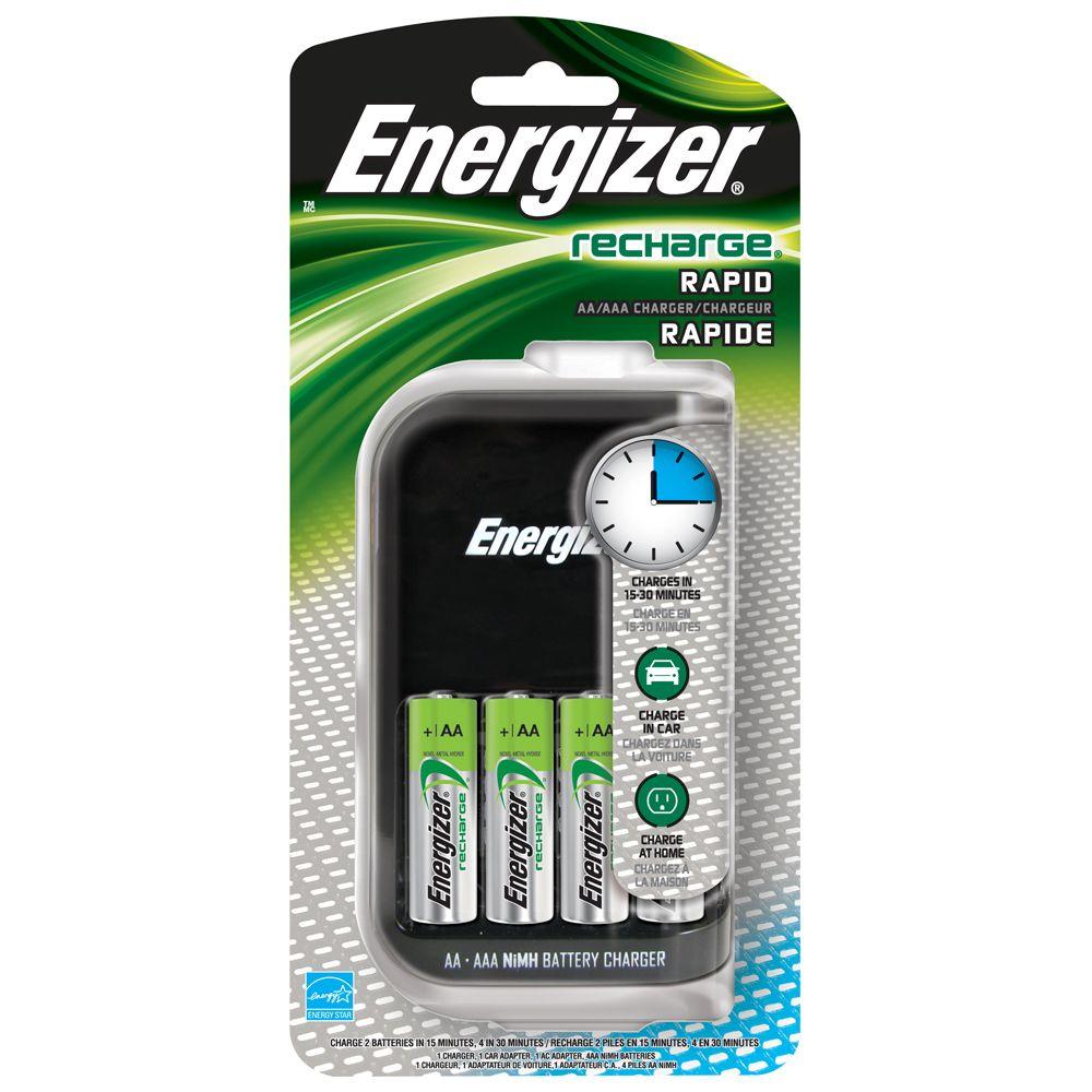 Energizer 4AA Rapid ChargerCH15MNCP4 The Home Depot
