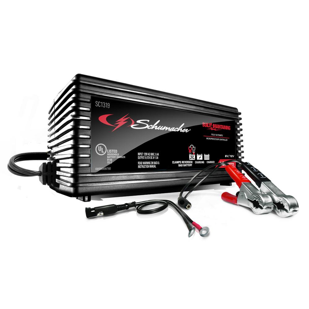 Schumacher SP1356 3 Amp 6/12V Automatic Battery Charger 