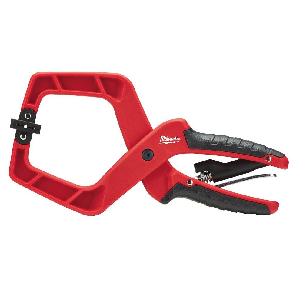 milwaukee 4 in. plus stop lock hand clamp with durable