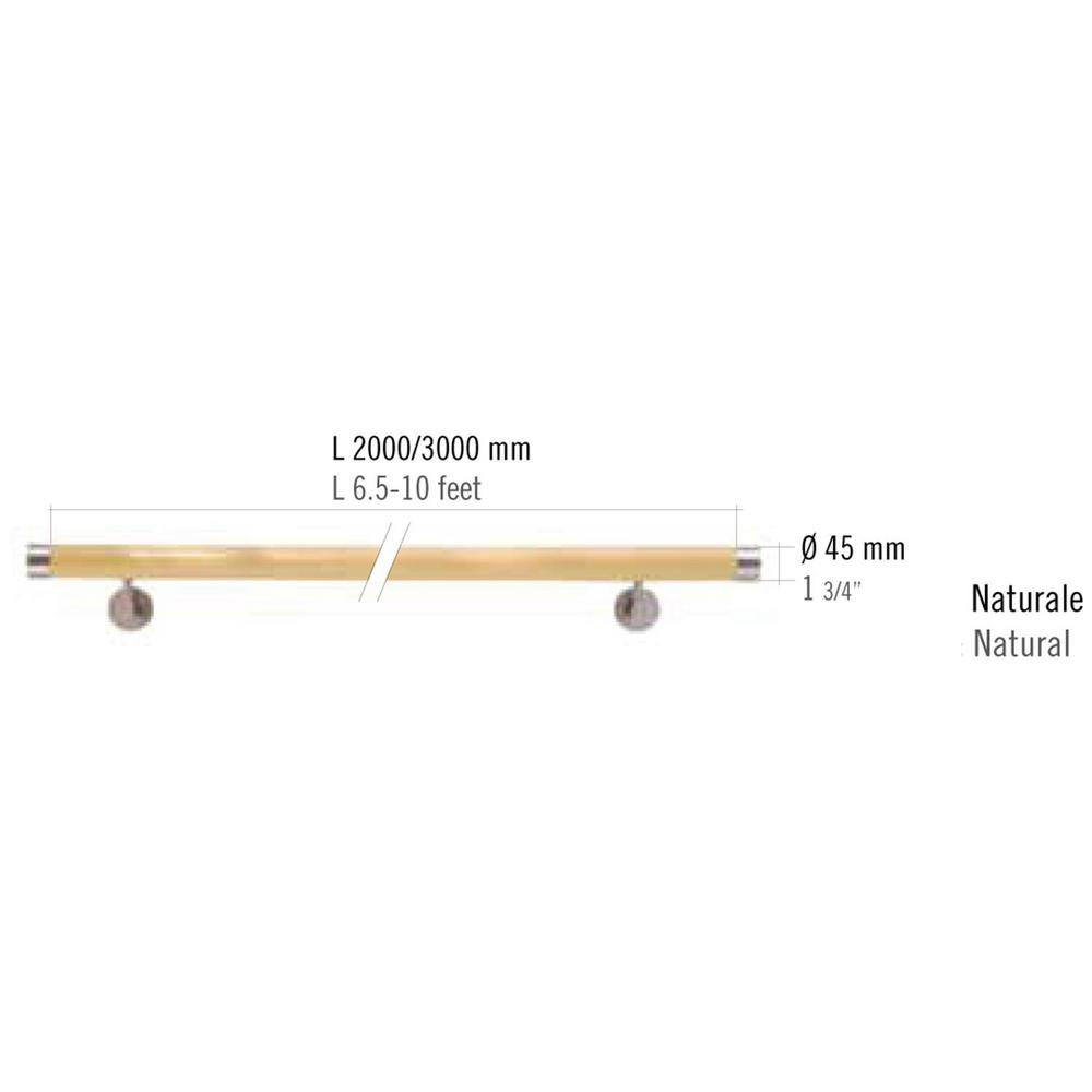 Oak Handrail Set 45mm Length 1500mm Including Stainless Steel End Caps And 2 Brackets Buy Online In Gibraltar Treppen Und Gelanderstudio Graber Products In Gibraltar See Prices Reviews And