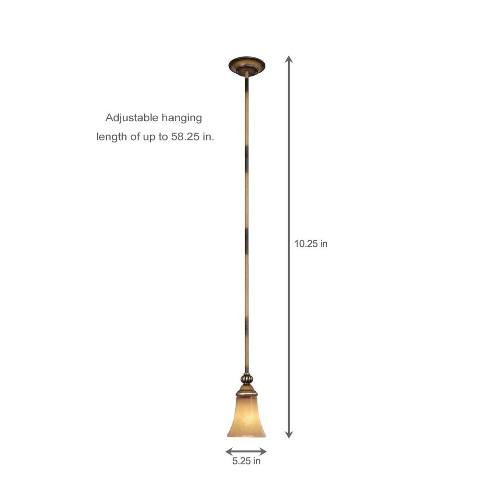 Hampton Bay 1 Light Caffe Patina Mini Pendant Hampton Bay 1 Light Caffe Patina Mini Pendant
