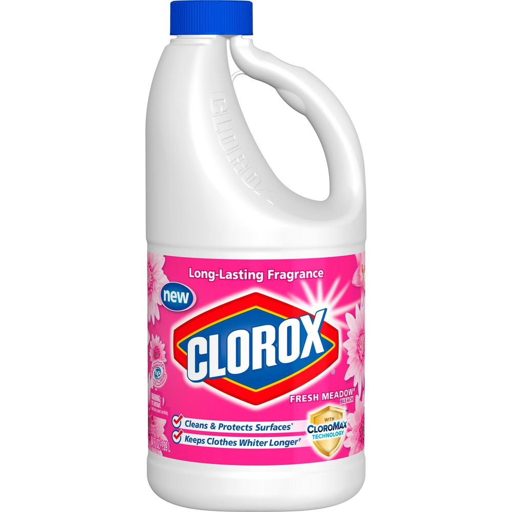 CLOROX CONCENTRATED LIQUID BLEACH 64 Oz Fresh Meadow Laundry Clean