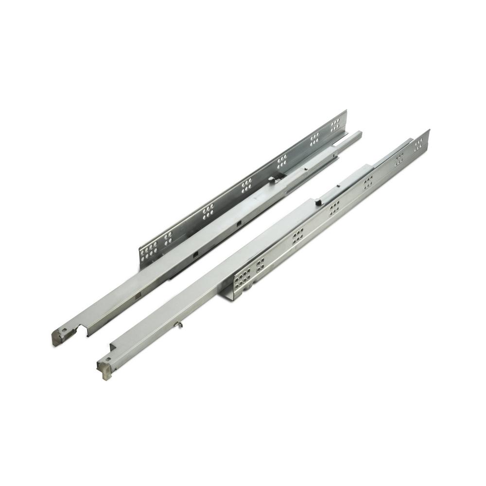 Richelieu Hardware 21 in. (533 mm) 815 Full Extension Concealed Undermount Slide, Soft-Close, Face Frame Cabinet, 75 lbs. (1-Pair)