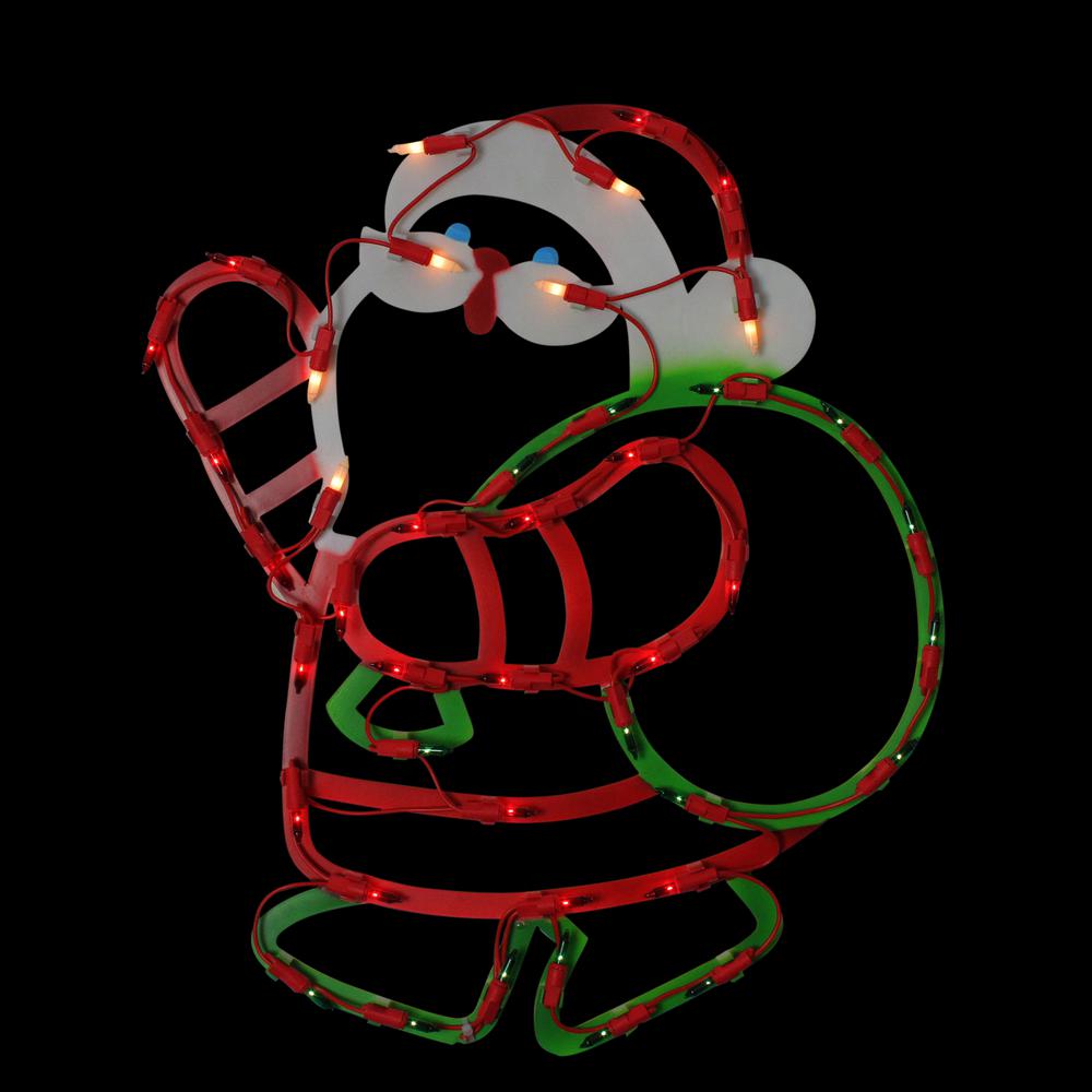 Northlight 17 5 In Lighted Santa Claus With Gift Sack Christmas