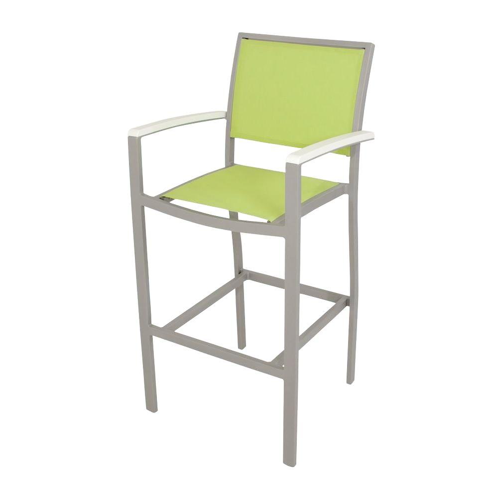 POLYWOOD Bayline Textured Silver AllWeather Aluminum/Plastic Outdoor