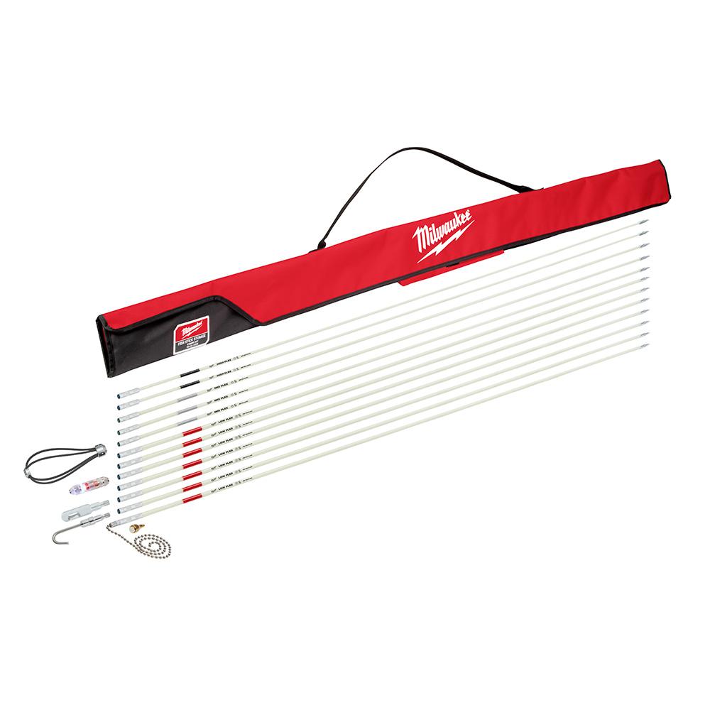 Milwaukee 60 ft. Fiberglass Fish Stick Low/Mid/High Flex
