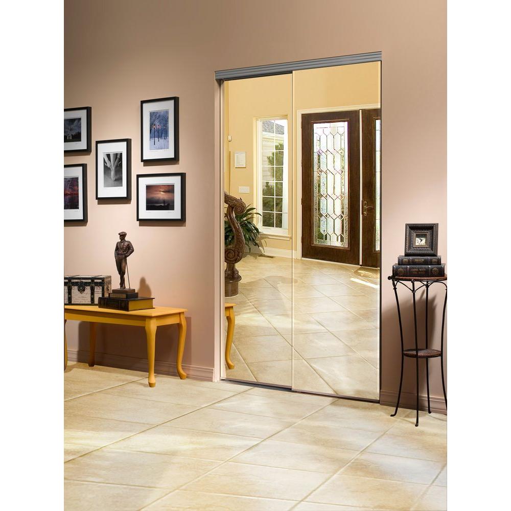 Impact Plus 108 In X 96 In Beveled Edge Backed Mirror Aluminum