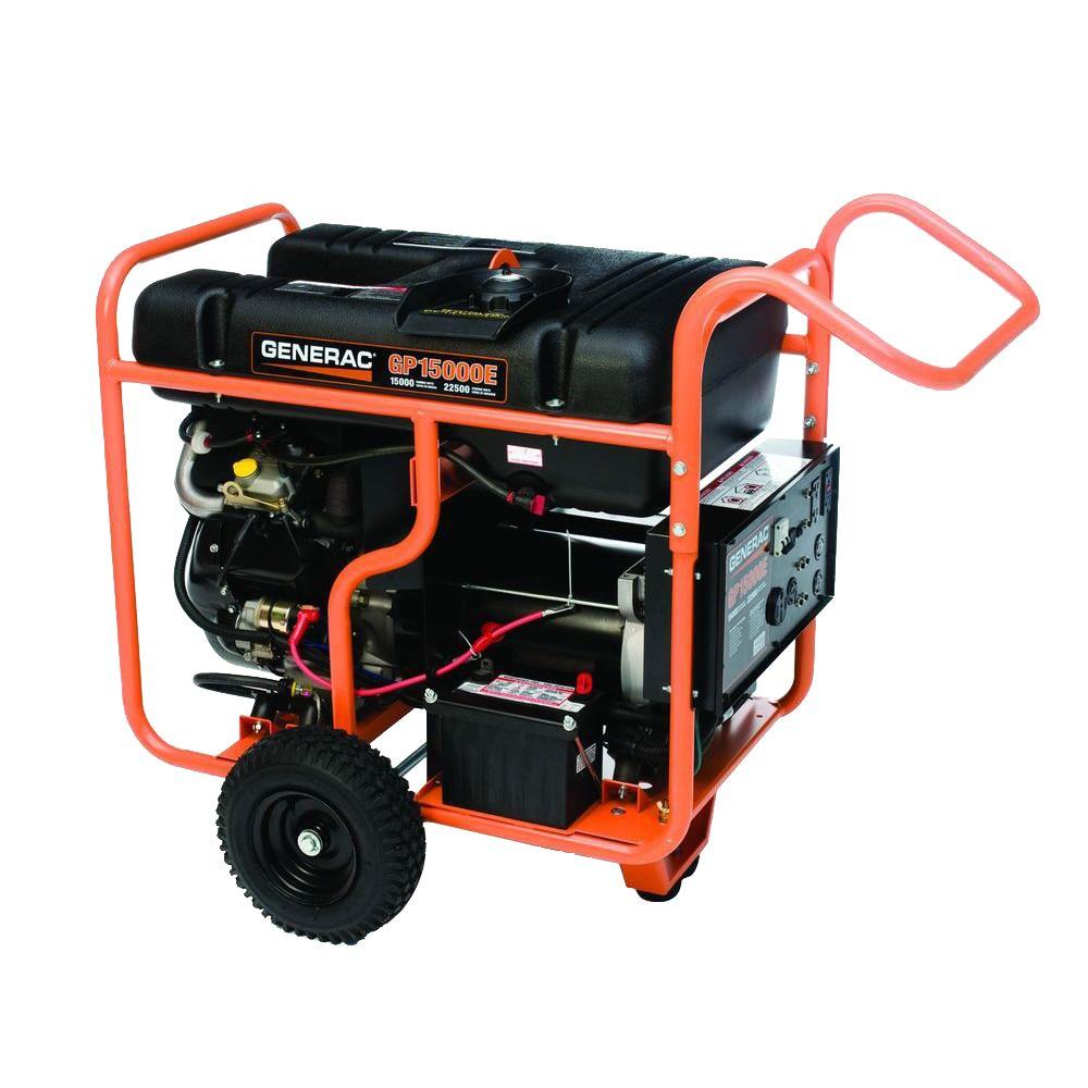 Generac 15,000-Watt Gasoline Powered Portable Generator with OHVI Engine by Generac