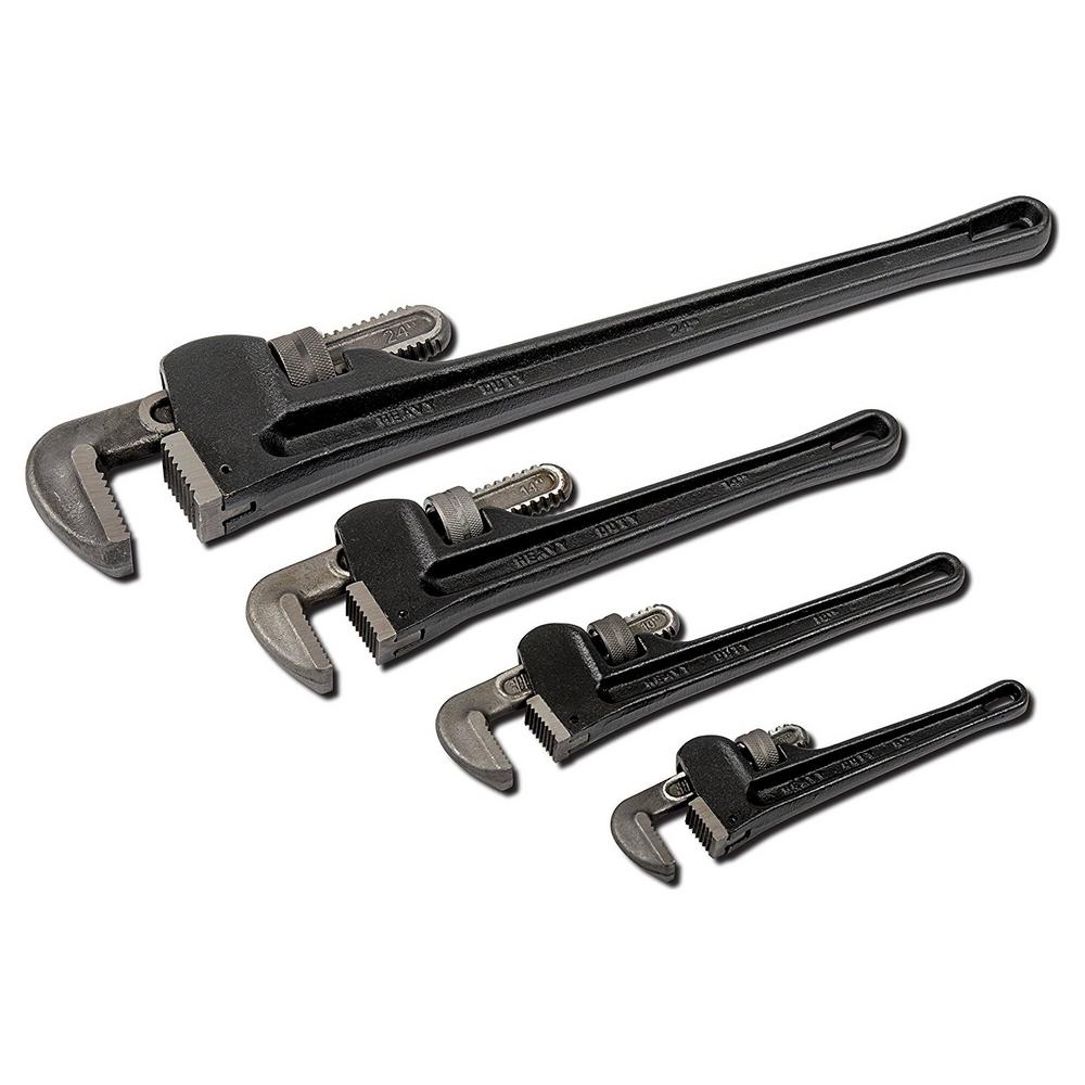 Steel Pipe Wrench Set (4Piece)TIT21304 The Home Depot