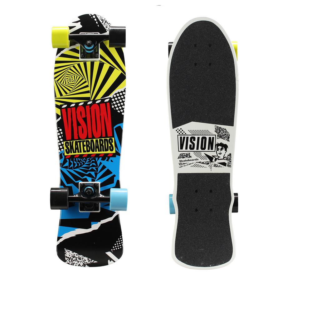 Vision 28 in. Mini Cruiser Skateboard in Hot Mess Graphic163933 The
