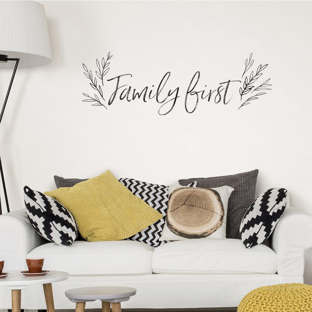 Black Family First Wall E Decal