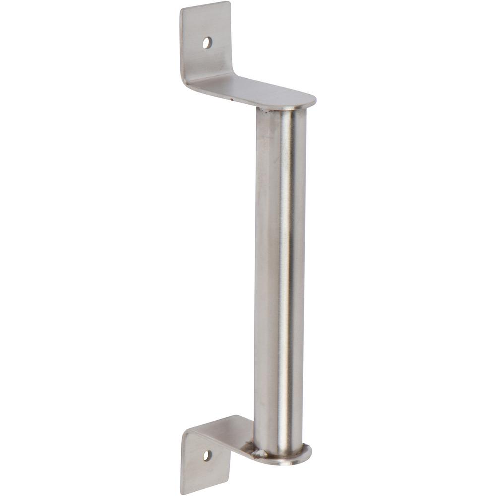 Delaney 7 3 4 In Brushed Steel Barn Door Hardware Round Pull Handle