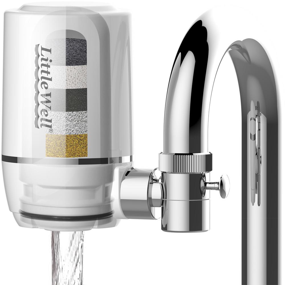 ISPRING LittleWell Faucet Mount Water Filter with Multi ...
