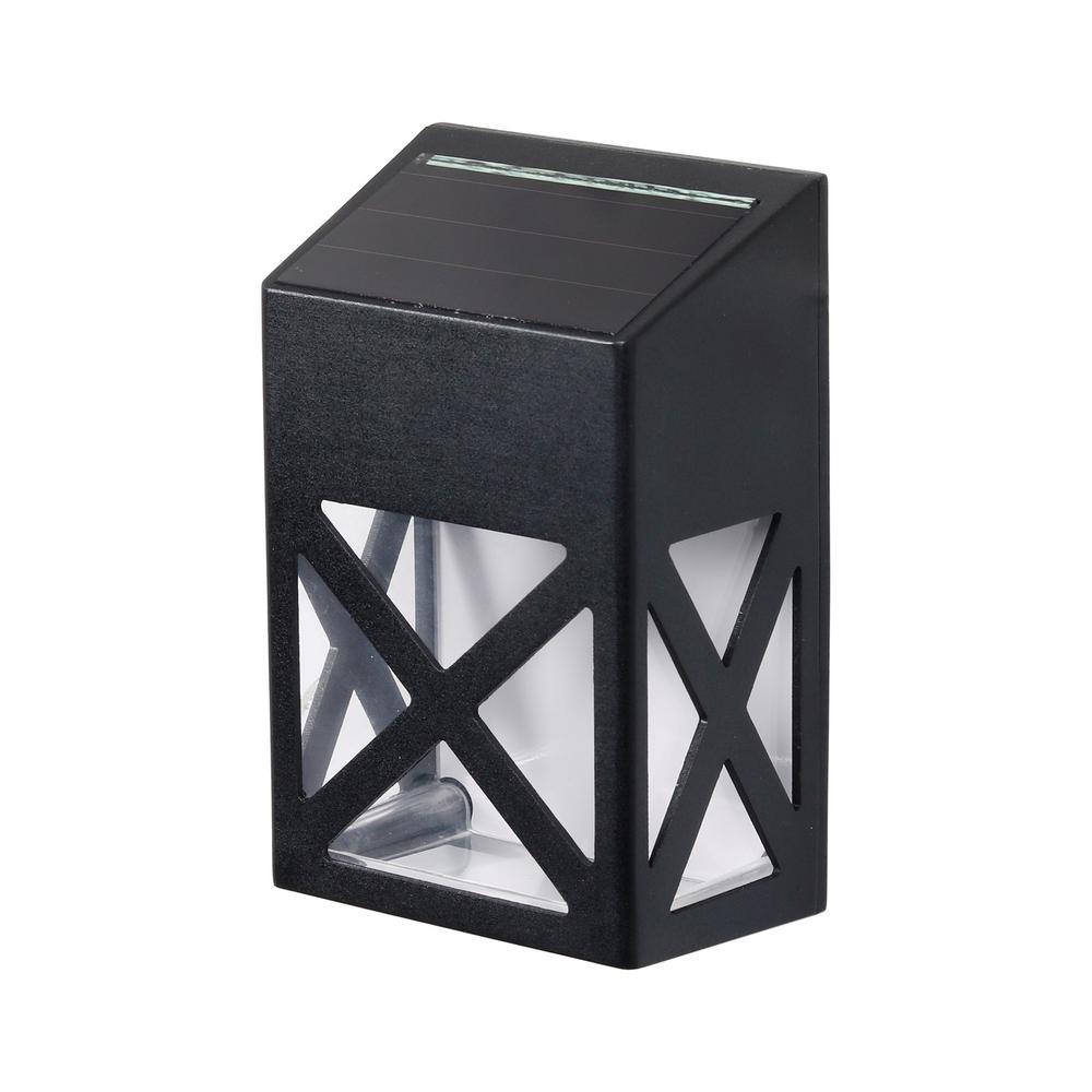 Westinghouse Solar Black Integrated Led Fence Light Q07cj1601 08 Westinghouse Solar Black Integrated Led Fence Light