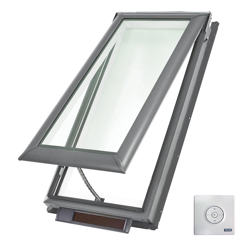 SIG Skylights 20.5 x 20.5 Deck Mounted Self-Flashed Glass Home Roof Skylight