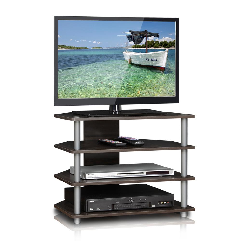 Furinno Turn N Espresso 4 Tier Petite Tv Stand 15093cc Gy The