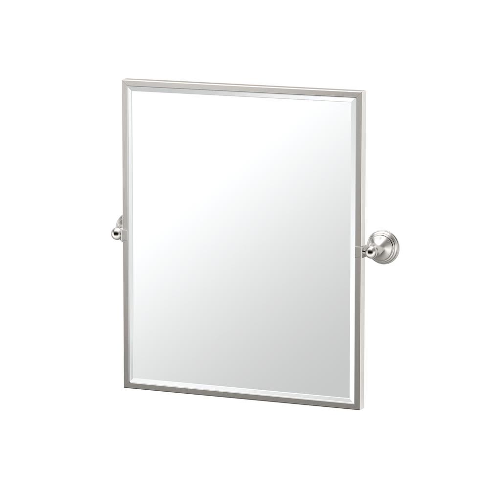 Gatco Charlotte 25 in. x 25 in. Single Framed Small Rectangle Mirror in