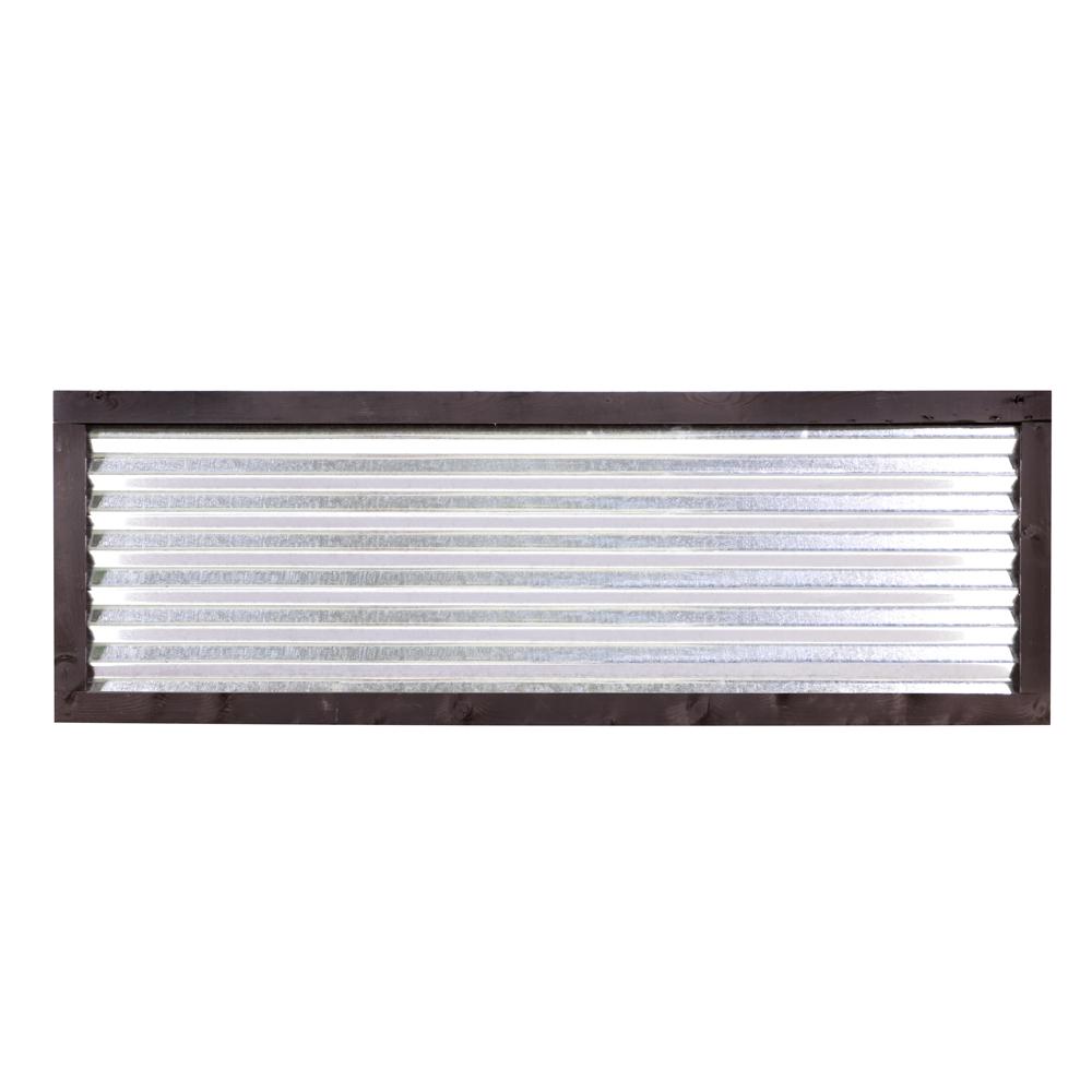 Outdoor Essentials 2 Ft X 6 Ft Avalon Corrugated Metal Fence