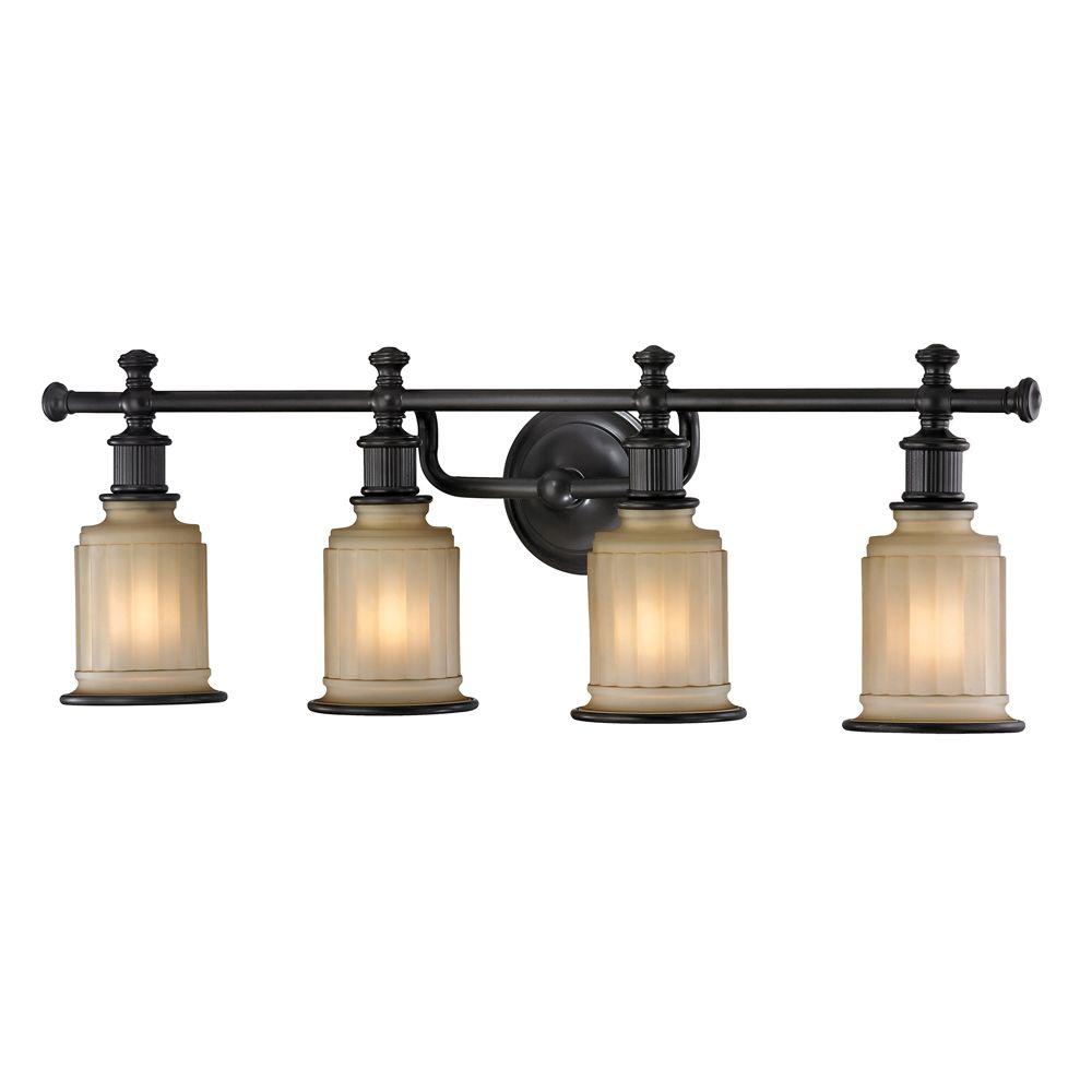 Titan Lighting Kildare 4-Light Oil Rubbed Bronze Bath ...