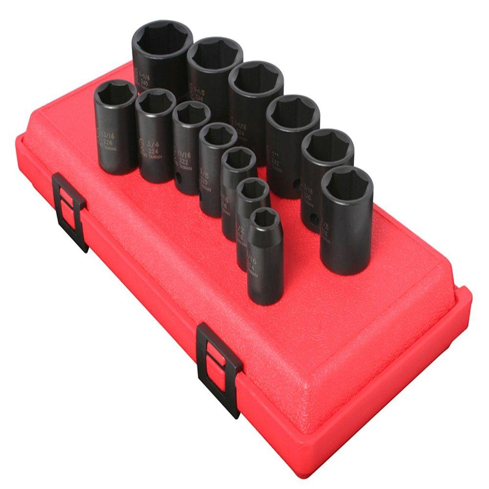 Sunex 1 2 In. Drive Socket Set Impact (13-piece)-sun2650 - The Home Depot