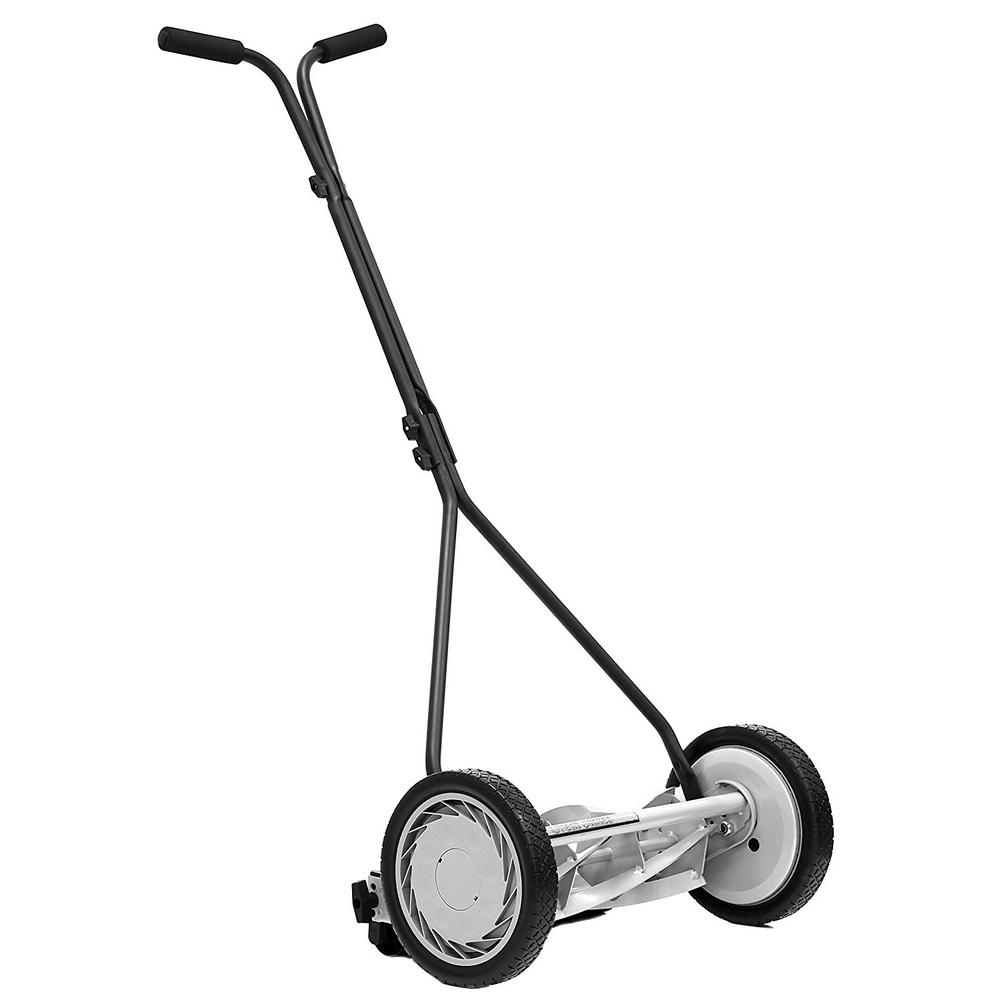 Reel Lawn Mowers The Home Depot 5 Blade Walk Behind Non Electric Manual Push Reel Lawn