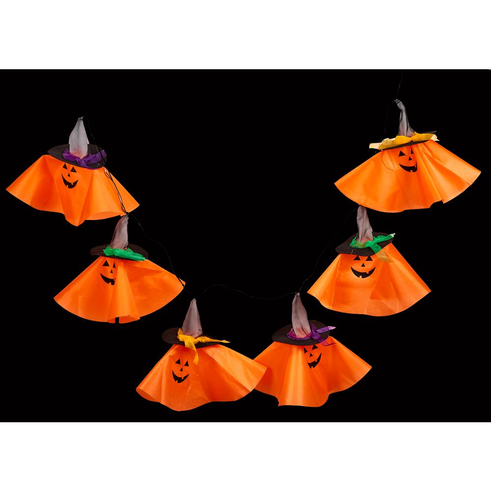 paper pumpkin garland