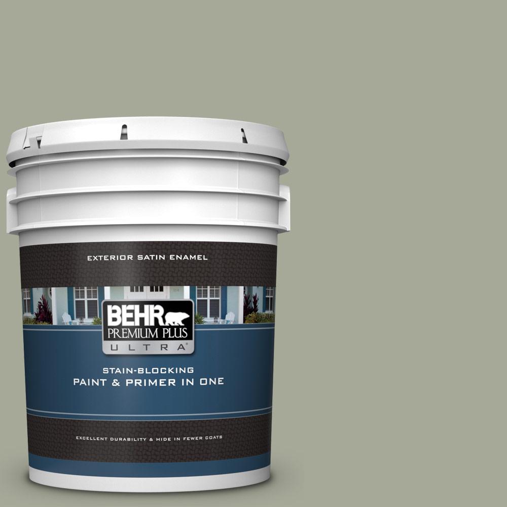 BEHR Premium Plus Ultra 5 gal. PPU1016 Simply Sage Satin