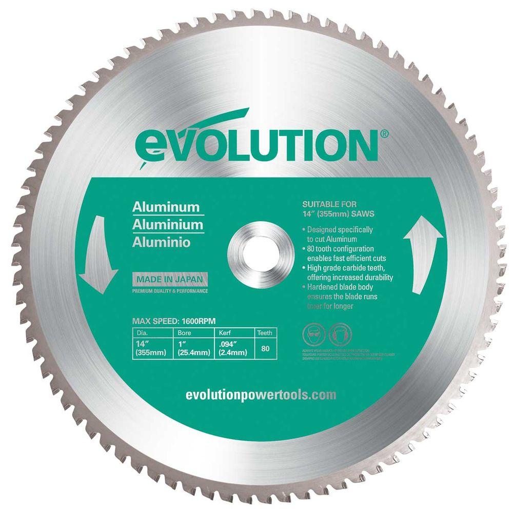 Evolution Power Tools 12 in. 80Teeth Aluminum Cutting Saw Blade