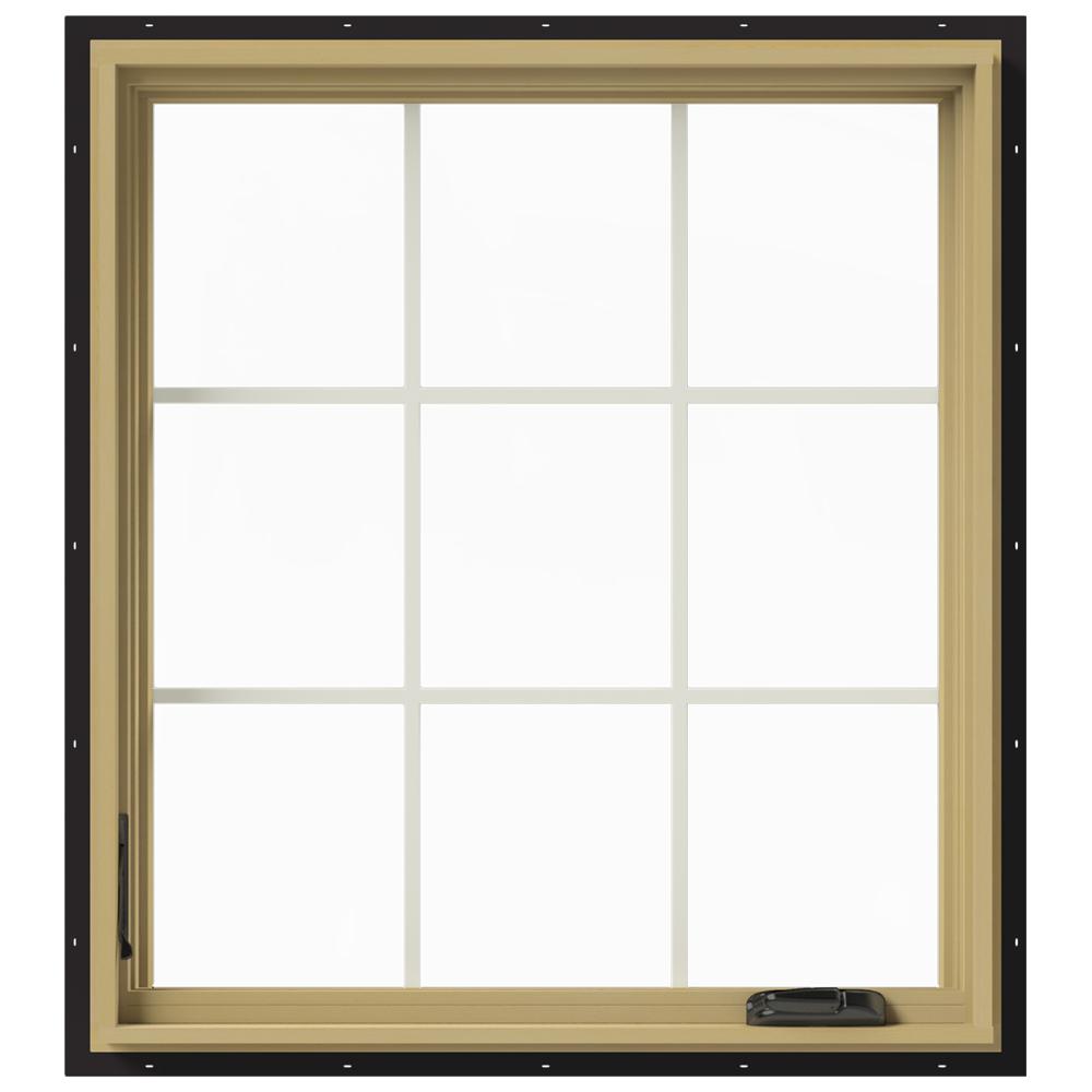 Black Casement Windows Windows The Home Depot
