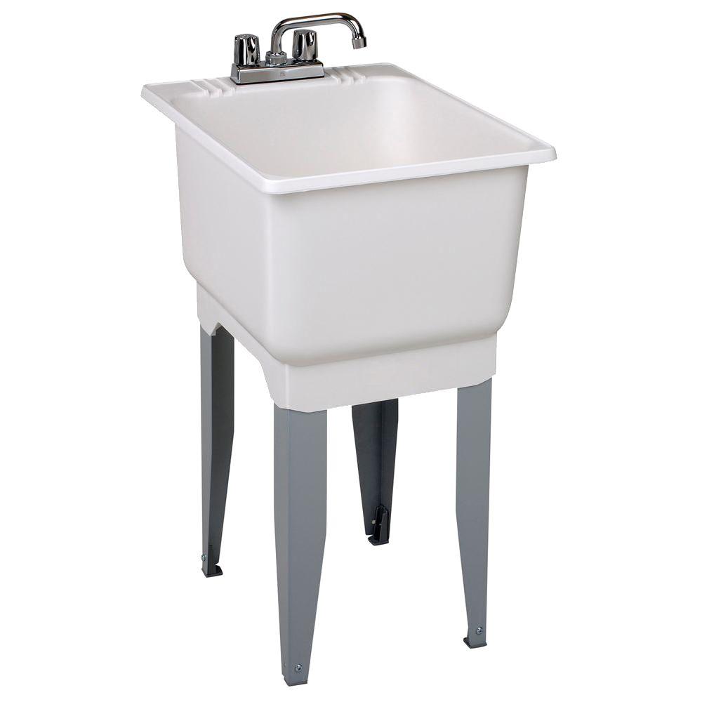 Co-Polypure Floor Mount Laundry Tub-12C 